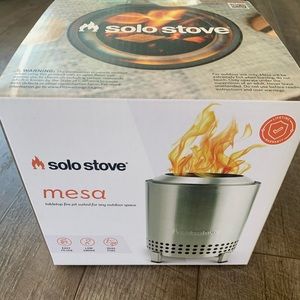 Solo Stove Mesa Tabletop Fire Pit - Stainless Steel - NIB
